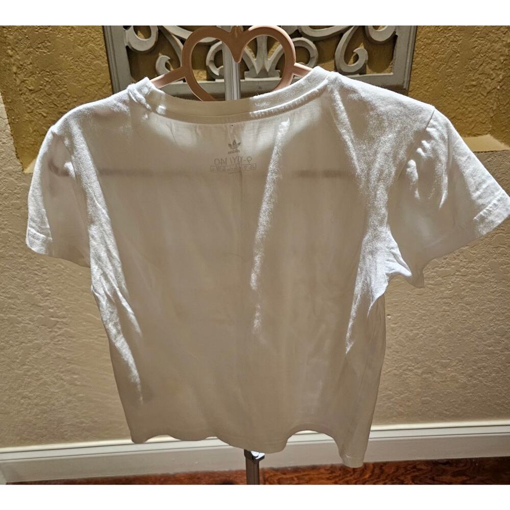 Adidas Boys Size S Graphic Tee Athletic Streetwear School 90's Vintage Inspired - Picture 4 of 7